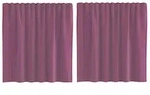 vidaXL Voile Vorh&auml;nge mit Stangentaschen 2 Stk. Lila