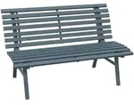 Outsunny - Gartenbank - 123Lx67Wx79Hcm - Blau