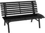 Outsunny-Gartenbank-123L x 67B x 79H cm-Schwarz