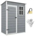 Outsunny-Ger&auml;tehaus-151L x 92B x 193H cm-Grau