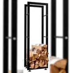 CLP Kaminholzst&auml;nder Keri V2 schwarz/25x40x125 cm