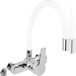 TRIZERATOP K&uuml;chenarmatur, Wandarmatur flexible, wei&szlig;, Wasserhahn,