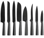 Messerset 8teilig, schwarz