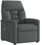 vidaXL Massagesessel Elektrisch Dunkelgrau Stoff