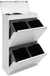 ARREGUI Top CR621-B Recycling Abfalleimer / M&uuml;lleimer aus Stahl mit...