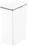 PROREGAL Moderner quadratischer Abfalleimer mit Touch-Bar-Deckel | 40 Liter,...