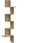 vidaXL Wand-Eckregal Artisan-Eiche 32x32x127,5 cm Holzwerkstoff