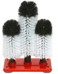 DELFIN PROFI-GL&Auml;SERSP&Uuml;LB&Uuml;RSTENGARNITUR - 2 x 18 + 1 x 25 cm -