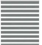 vidaXL Doppelrollo Dunkelgrau 120x150 cm Stoffbreite 115,9 cm Polyester