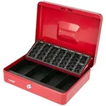 HMF 4215-03 Geldkassette mit M&uuml;nzz&auml;hlbrett, 30,5 x 24 x 8,5 cm, Rot