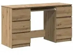 vidaXL Schreibtisch Artisan-Eiche 140x50x77 cm Holzwerkstoff