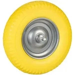 Relaxdays Schubkarrenrad 4.00-8, Vollgummi mit Achse, Ersatzrad Schubkarre,