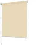 vidaXL Au&szlig;enrollo 100 x 140 cm Cremewei&szlig;