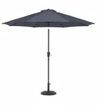 Relaxdays Sonnenschirm, &Oslash; 300 cm, knickbar, mit Kurbel & Schutzh&uuml;lle, runder