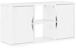 vidaXL TV-Schrank ODDA Wei&szlig; 79x24x40 cm Massivholz Kiefer
