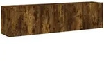 vidaXL TV-Wandschr&auml;nke 2 Stk. R&auml;uchereiche 80x30x41 cm