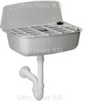 Otto Haas KG Haas Ausgussbecken Lisa Universal | 525&times;345&times;365 mm | Rost & Siphon