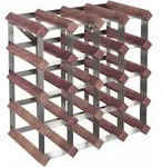 vidaXL Weinregal f&uuml;r 20 Flaschen Braun Massivholz Kiefer