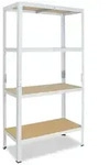 shelfplaza HOME 155x60x45 cm Schwerlastregal in wei&szlig; mit 4 B&ouml;den und 175 kg