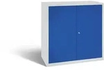 C+P Werkstattschrank | HxBxT 100x100x50cm | Lichtgrau/Enzianblau von PROREGAL