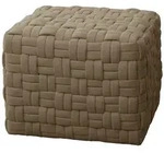 SVITA POPPY Hocker Sitzpouf geflochten Sitzhocker Fu&szlig;hocker f&uuml;r Sessel