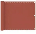 vidaXL Balkon-Sichtschutz Terracotta-Rot 75x500 cm HDPE