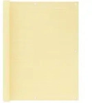 vidaXL Balkon-Sichtschutz Beige 120x500 cm HDPE