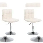 CLP 2er Set Lounger Palma V2 Kunstleder creme