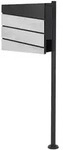 ML-Design ECD Germany Briefkasten mit Zeitungsfach Anthrazit Wei&szlig;-Marmoroptik...