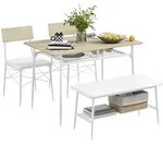 HOMCOM - Essgruppe - 110L x 70B x 75H cm - natur