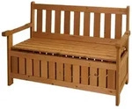 PROREGAL Gartenbank mit Stauraum | HxBxT 85x114x58cm | Truhenbank Sitzbank...
