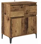 vidaXL Sideboard Altholz 60 x 35 x 70 cm Verbundholz und Eisen