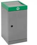 Abfalltrennung ProTec-Plus, graualu/6024, verz. Innenbeh&auml;lter, 30 Liter