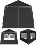 CASARIA&reg; Set 3x3m Pavillon und 4x Seitenteil schwarz