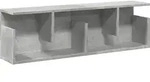 vidaXL Wandschrank 100x20x30 cm Betongrau Holzwerkstoff