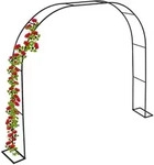 Relaxdays Rosenbogen, Metall, HxBxT: 210 x 280 x 40 cm, Torbogen Garten, stabiler