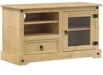 vidaXL TV-Schrank Corona 100x45x58 cm Massivholz Kiefer