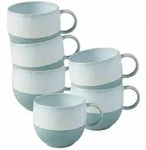 like. by Villeroy & Boch Perlemor Aqua Henkelbecher 290 ml 6er Set