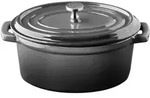 APS Mini-Serviertopf mit Deckel 5 STARS - Gusseisen emailliert, 0,45 Liter,