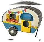 DanDiBo Vogelhaus zum Aufh&auml;ngen Metall Deko Wohnwagen Wetterfest 96254...
