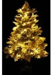 vidaXL Weihnachtsbaum mit Beleuchtung und Kiefernzapfen Gr&uuml;n 150 cm