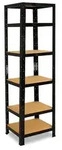 shelfplaza BLACK 200x45x45 cm Schwerlastregal in schwarz mit 6 B&ouml;den und 145 kg