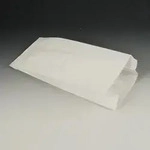 PAPSTAR 1000 Papierfaltenbeutel, Cellulose, gef&auml;delt 28 cm x 13 cm x 7 cm weiss