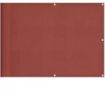 vidaXL Balkon-Sichtschutz Terrakotta 75x800 cm 100 % Polyester-Oxford