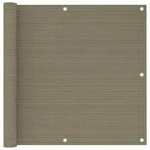 vidaXL Balkon-Sichtschutz Taupe 90x300 cm HDPE
