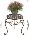 DanDiBo Blumenhocker Metall Braun 35 cm Blumenst&auml;nder 93992 L Blumens&auml;ule...