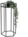 DanDiBo Blumenhocker Metall Schwarz 6eck 70 cm Blumenst&auml;nder Blumens&auml;ule...