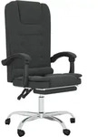 vidaXL B&uuml;rostuhl mit Massagefunktion Schwarz Kunstleder