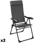 TecTake GmbH tectake Faltbarer Campingstuhl M&uuml;ritz mit Kopfpolster, Aluminium...