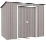 Outsunny-Gartenhaus-213L x 130B x 172H cm-Hellgrau